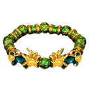 Pixiu Bracelet [Tai Chi-Majestic Mountains and Rivers-Green] 12 mm