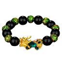 Pulsera Pixiu [Tai Chi - Ocho Direcciones hacia la Riqueza - Verde] 14mm