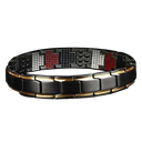 Pulsera magnética multipuntoYJSL-666-666 NEGRO-DORADO