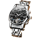 Reloj OLEVS 6607 correa acero este plateado-negro