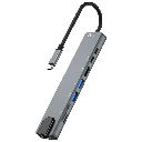 ADAPTADOR USB-C MULTIPUERTO - HDMI - LAN - SD - USB 3.0 - USB-C PD