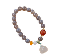 PULSERA DE CALCEDONIA EN PURPURA