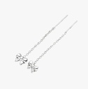 ARETES DE LAZO MARIPOSA DE PLATA(PLATA DE 925)