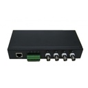 Transceptor UTP pasivo 4 canales, 4 BNC hembra, 1 RJ45