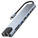 ESTACION DE ACOPLAMIENTO PARA HUAWEI IPHONE MACBOOK 8 EN 1