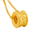 COLLAR DE ROLLO DE BAÑO DE ORO 