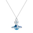 COLLAR DE VIVIENNE WESTWOOD EN DIAMANTE AZUL D2-012
