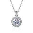COLLAR DE DIAMENTE CARBON EN 2 KILATES DE DAMAS DZ-171