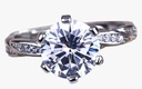 ANILLO DE CARBON DIAMANTE PARA COMPROMISO Y BODA  2 KILATE 157