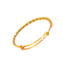 pulsera con tira y afloja retorcida