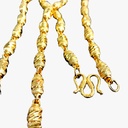 Collar macizo de oliva con flor de coche 8N